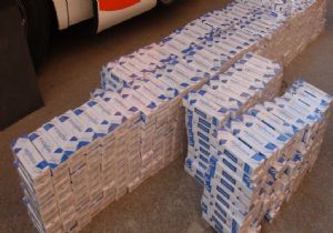 9 bin 560 paket kaçak sigara ele geçirildi
